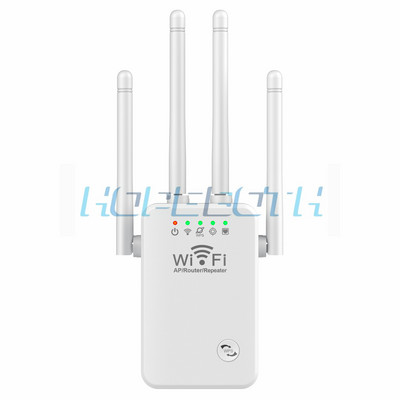 WiFi produživači Pojačivač signala 2,4 GHz WiFi pojačalo 300 Mbps Jednostavno postavljanje 4 antene velikog dometa za dom s Ethernet priključkom