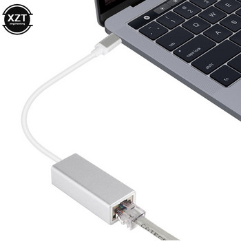 Προσαρμογέας Ethernet USB τύπου C Κάρτα δικτύου USB Type-C σε RJ45 10/100Mbps Καλώδιο Internet Lan για υπολογιστή MacBook Windows XP 7 8 10 LUX