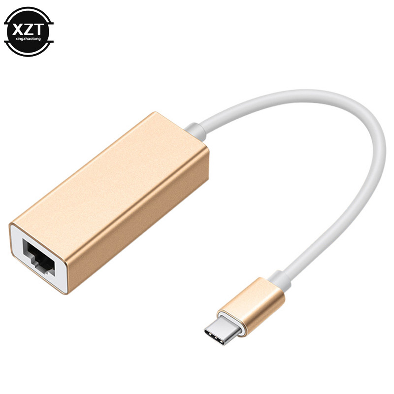 Adaptor USB tip C Ethernet Placă de rețea USB tip C la RJ45 10/100Mbps Cablu de internet LAN pentru MacBook PC Windows XP 7 8 10 LUX