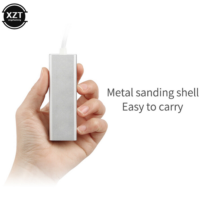 Adaptor USB tip C Ethernet Placă de rețea USB tip C la RJ45 10/100Mbps Cablu de internet LAN pentru MacBook PC Windows XP 7 8 10 LUX