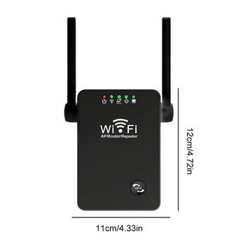 WiFi Repeater AP Wireless Router 2,4 GHz Dual Band Repeater Ενισχυτής σήματος Ενισχυτής δικτύου Ευρεία κάλυψη Μεγάλης εμβέλειας για το σπίτι
