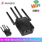 BGGQGG M-95B WiFi Repeater Wi-Fi Range Extender 300Mbps Ενισχυτής σήματος 802.11N/B/G Booster Repetidor Wi Fi Reapeter