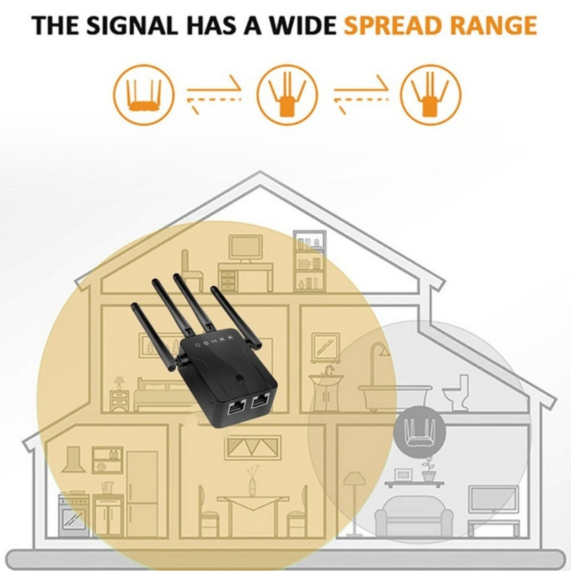 BGGQGG M-95B WiFi Repeater Wi-Fi Range Extender 300Mbps Ενισχυτής σήματος 802.11N/B/G Booster Repetidor Wi Fi Reapeter