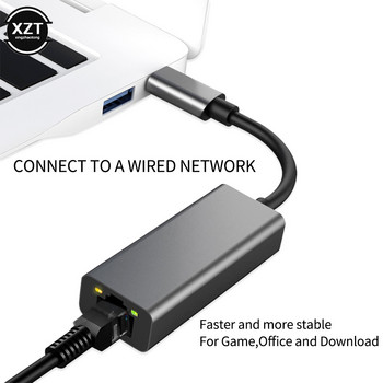 USB C Ethernet USB-C към RJ45 Lan Adapter 1000M за MacBook Pro Samsung Galaxy S9/S8/Note 9 Type C Мрежова карта USB 3.1 Ethernet