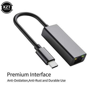 USB C Ethernet USB-C към RJ45 Lan Adapter 1000M за MacBook Pro Samsung Galaxy S9/S8/Note 9 Type C Мрежова карта USB 3.1 Ethernet