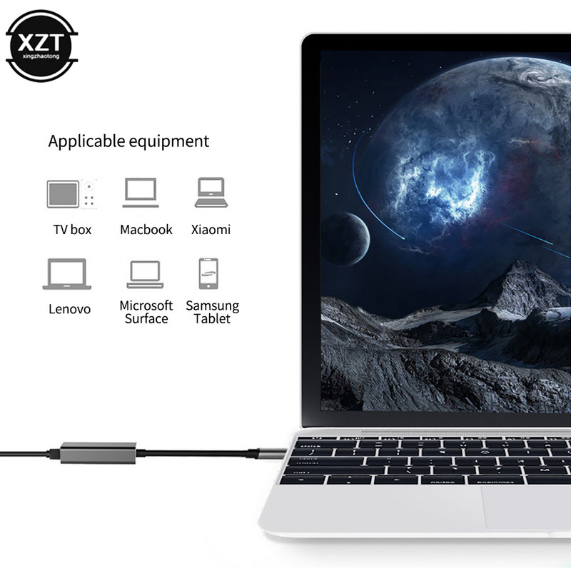 USB C Ethernet Adaptor USB-C la RJ45 Lan 1000M pentru MacBook Pro Samsung Galaxy S9/S8/Note 9 Placă de rețea de tip C USB 3.1 Ethernet