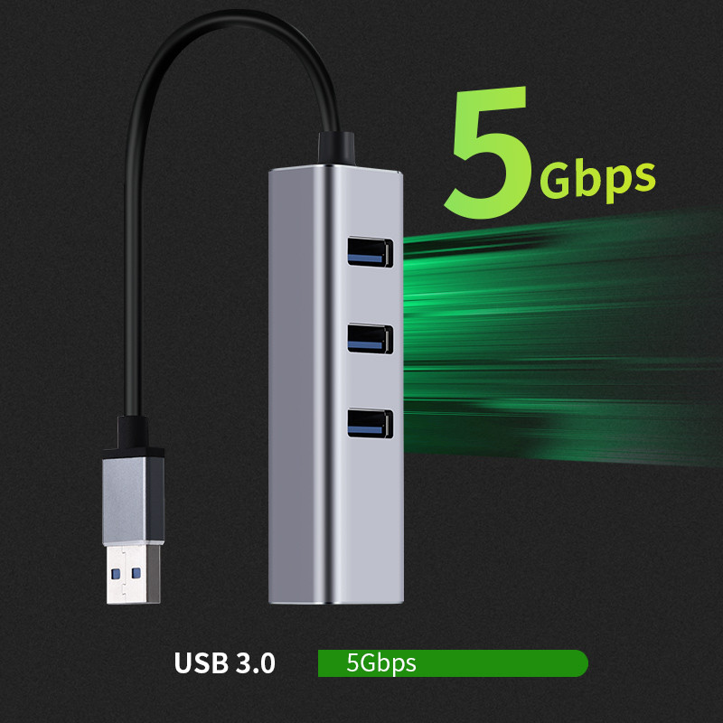 USB C jaotur 1000 Mbps 3 porti USB 3.0 C-tüüpi jaotur USB-Rj45 Gigabit Etherneti adapter RTL8153 MacBooki sülearvuti jaoks