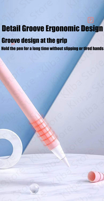 За Apple Pencil 1 2 Case Мек силиконов защитен капак 1-во 2-ро поколение iPad Pencil Skin За Apple Pencil Case