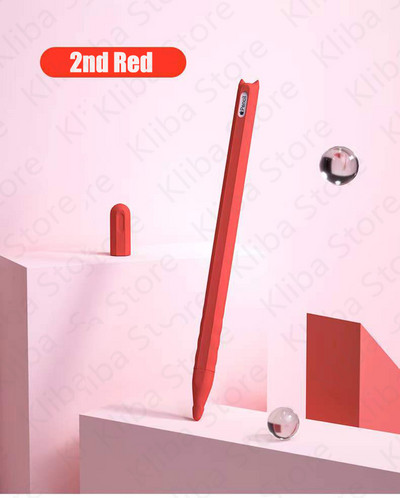 Silikónové puzdro pre Apple Pencil 1 a 2, ochranné puzdro pre iPad 1. a 2. generácie, mäkké, pre iPad 1. a 2. generácie.