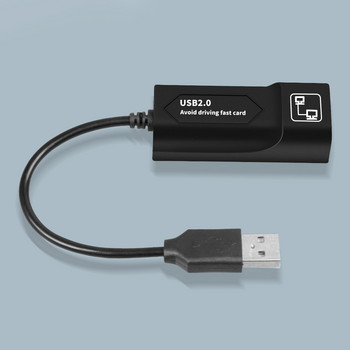 GOOJODOQ USB Ethernet адаптер USB 2.0 мрежова карта към RJ45 Lan за Win7/Win8/Win10 лаптоп Ethernet USB