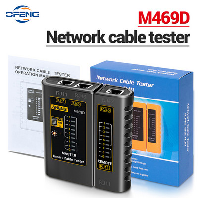 M469D kaabelvõrgu tester Võrgukaabli tester RJ45 RJ11 RJ12 CAT5 UTP LAN kaabli tester võrgutööriistade võrk remont