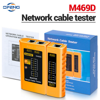 M469D kaabelvõrgu tester Võrgukaabli tester RJ45 RJ11 RJ12 CAT5 UTP LAN kaabli tester võrgutööriistade võrk remont
