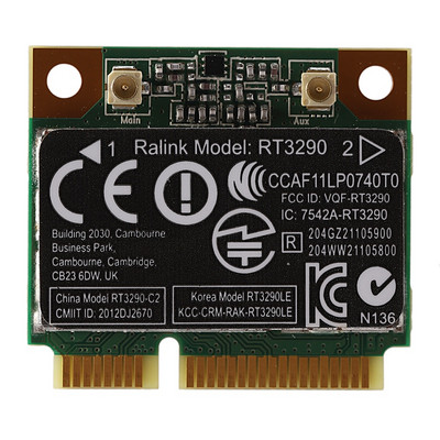 150 Mbps 2,4 Ghz RT3290 802.11B/G/N vezeték nélküli Wlan WIFI + Bluetooth BT 3.0 Half Mini PCI-E kártya HP CQ58 M4 M6 4445S DV4