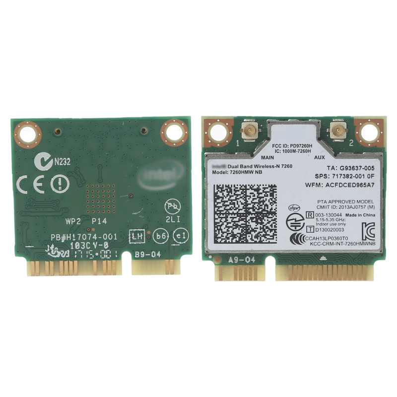 7260NB INTEL 7260HMW NB MINI PCI-E WIFI karte HP klēpjdatoram 300M divjoslu bezvadu tīkla adapteris SPS:717382-001 7260