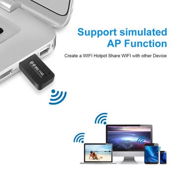 Προσαρμογέας Wi-Fi USB 5 Ghz 1300 Mbps Wi-Fi Προσαρμογέας wi fi Dongle Wifi USB 3.0 Δέκτης κεραίας Ethernet Κάρτα δικτύου Μονάδα WiFi για υπολογιστή