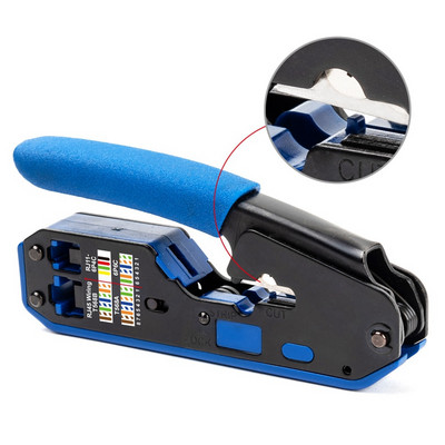 Rj45 Tool Network Crimper Καλώδιο απογύμνωσης Πένσα απογυμνωτή για Rj45 Cat6 Cat5E Cat5 Rj11 Rj12 Βύσμα κόφτης καλωδίων Ethernet