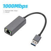 1000Mbps USB 3.0 laidinis C tipo USB į Rj45 Lan Gigabit Ethernet adapteris Tinklo plokštė AX88179 lustas, skirtas Mac OS PC nešiojamasis kompiuteris Windows