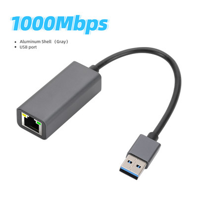 1000Mbps USB 3.0 laidinis C tipo USB į Rj45 Lan Gigabit Ethernet adapteris Tinklo plokštė AX88179 lustas, skirtas Mac OS PC nešiojamasis kompiuteris Windows