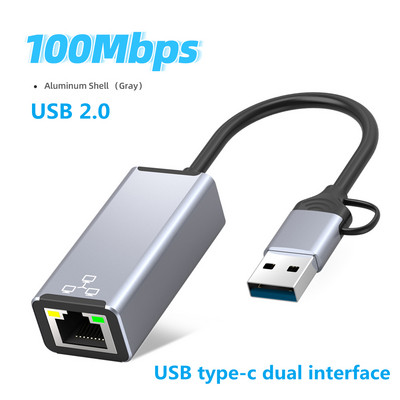 1000Mbps USB 3.0 laidinis C tipo USB į Rj45 Lan Gigabit Ethernet adapteris Tinklo plokštė AX88179 lustas, skirtas Mac OS PC nešiojamasis kompiuteris Windows