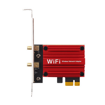 Безжичен адаптер M.2 към PCI Express NGFF M.2 WiFi Bluetooth карта с 6DB антена за Intel AX210 AX200 9260 8265 8260
