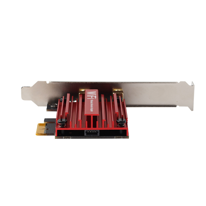M.2 - PCI Express vezeték nélküli adapter konverter NGFF M.2 WiFi Bluetooth kártya 6DB antennával Intel AX210 AX200 9260 8265 8260