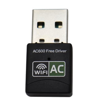 Προσαρμογέας USB WiFi 600Mbps USB Ethernet WiFi Dongle 5Ghz Lan USB Wi-Fi Προσαρμογέας υπολογιστή κεραία Wi-Fi Δέκτης AC Κάρτα ασύρματου δικτύου