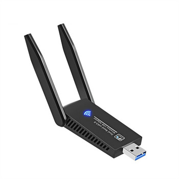 1300Mbps WiFi USB 3.0 Προσαρμογέας 2.4GHz&5GHz Δέκτης Wi-Fi διπλής ζώνης για κάρτα ασύρματου δικτύου επιτραπέζιου υπολογιστή