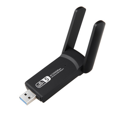 1300Mbps WiFi USB 3.0 adapter 2,4GHz és 5GHz kétsávos Wi-Fi vevő PC asztali laptophoz vezeték nélküli hálózati kártya