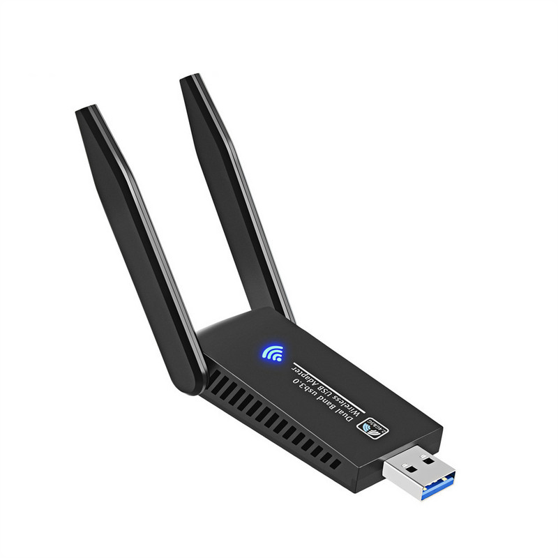 1300Mbps WiFi USB 3.0 adapter 2,4GHz és 5GHz kétsávos Wi-Fi vevő PC asztali laptophoz vezeték nélküli hálózati kártya