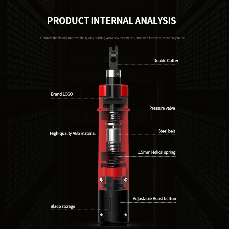 Punch Down Alat, AMPCOM 110 Type keystone jack Alat za udarce Alat za umetanje terminala s pohranom oštrice za Ethernet kabel