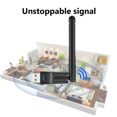 USB 2.0 wifi adapter 802.11n/g/b usb wifi usb ethernet TECHKEY wifi antenna 150Mbps wifi dongle chromecast PC-hez usb lan
