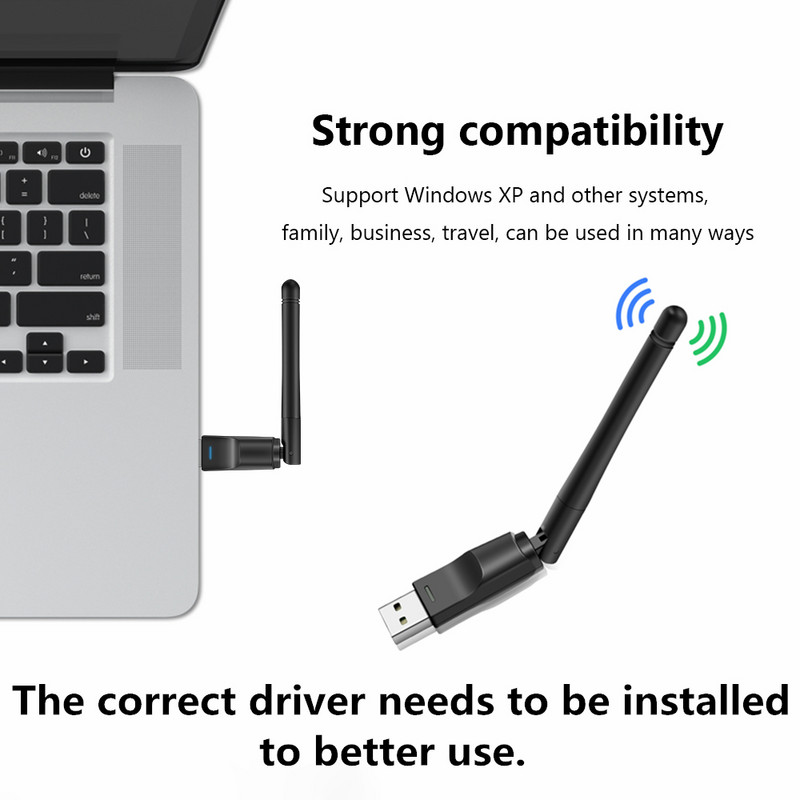 USB 2.0 wifi adapter 802.11n/g/b usb wifi usb ethernet TECHKEY wifi antenna 150Mbps wifi dongle chromecast PC-hez usb lan