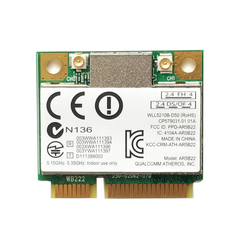 Badu.bg Безжична карта за ATHEROS AR5B225 300Mbp MINI PCI-E карта WiFi ...