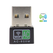 600Mbps Προσαρμογέας Wi-Fi USB διπλής ζώνης 2,4G&5GHz Κάρτα ασύρματου δικτύου Wi fi Κεραία Δέκτης Wi-Fi Ethernet