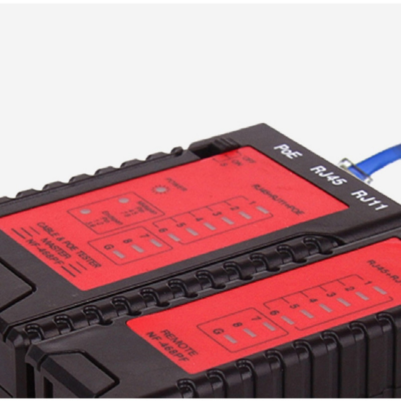 Noyafa NF-468PF POE tester Detekcija Standardni LAN mrežni kabel Test kontinuiteta RJ11 RJ45 LED svjetlo