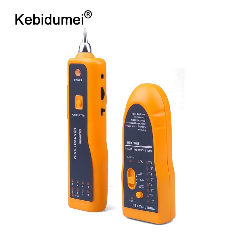 Cat5 Cat6 RJ45 LAN Network Cable Tester Line Finder RJ11 Telephone Wire Tracker Tracer UTP STP Diagnose Tone Network Tool Kit