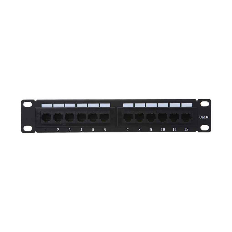 GL-4013 12 portos csavart érpárú patch panel 10 hüvelykes Cat6 hálózati falra szerelhető felületi patch panel 4 csavarral