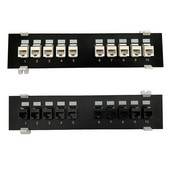 CAT6 10 portova oklopljena patch ploča RJ45 10G gotovo metalno kućište Označavanje bojama za T568A i T568B ožičenje