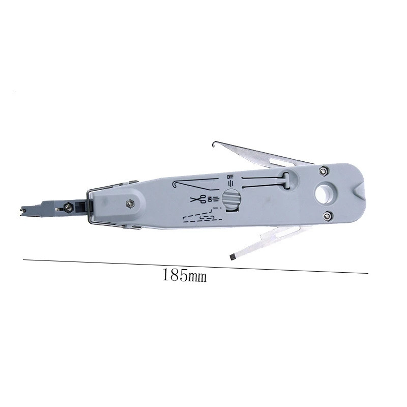 Kit de instrumente de perforare portabil KRONE LSA-Plus, 3 buc., cu senzor pentru cablu telefonic de telecomunicații RJ11, Ethernet, LAN, rețea, Cat5, cablu RJ45