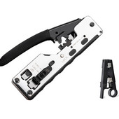 Kombinētā tīkla Rj45 rīks Telekomunikāciju gofrēšanas gofrētājs priekš Rj45 Cat7 Cat6A Cat6 Cat5 Rj11 Rj12 moduļu spraudņi metāla klipši knaibles instrumenti