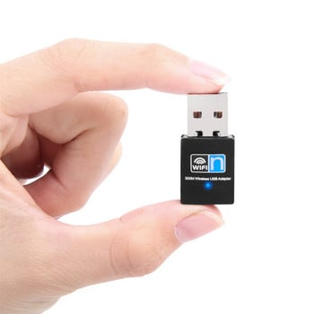 LccKaa Мини безжичен USB Wifi адаптер 802.11N 150/300Mbps USB 2.0 приемник Dongle Мрежова карта за настолен лаптоп Windows MAC