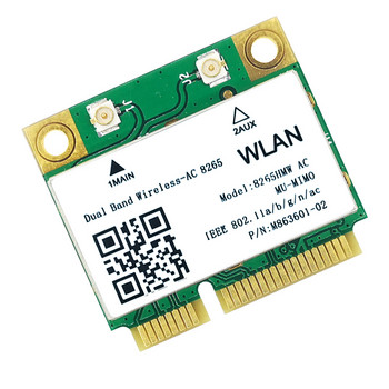 Νέο ασύρματο AC 8265 για Intel 8265HMW 2.4G/5G 802.11ac 867Mbps Bluetooth 4.2 8265AC MINI PCI-E Κάρτα δικτύου WIFI για Win7 8 10