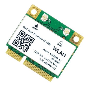 Нова безжична AC 8265 за Intel 8265HMW 2.4G/5G 802.11ac 867Mbps Bluetooth 4.2 8265AC MINI PCI-E WIFI мрежова карта за Win7 8 10