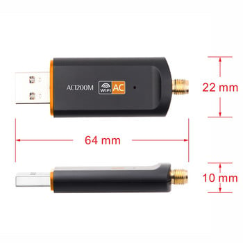 KEBIDU 1200Mbps безжичен WiFi USB адаптер 2.4/5Ghz двулентов с антена 802.11AC мрежова карта високоскоростен USB3.0 приемник лаптоп