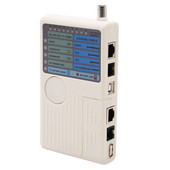 RJ11 RJ45 USB BNC LAN Tester de cabluri de rețea Telecomanda cabluri LAN Detector de urmărire 4 în 1 Instrument de testare rapidă