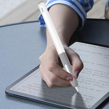 Защитен калъф за Apple Pencil Силиконов калъф за молив Държач Прозрачен стилус Таблет Touch Pen Връх Защита против надраскване