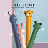 Kondensatoriaus rašiklio dėklas Mielas animacinis minkštas silikoninis apsauginis dangtelis, suderinamas su 1-os 2-osios kartos Ipencil