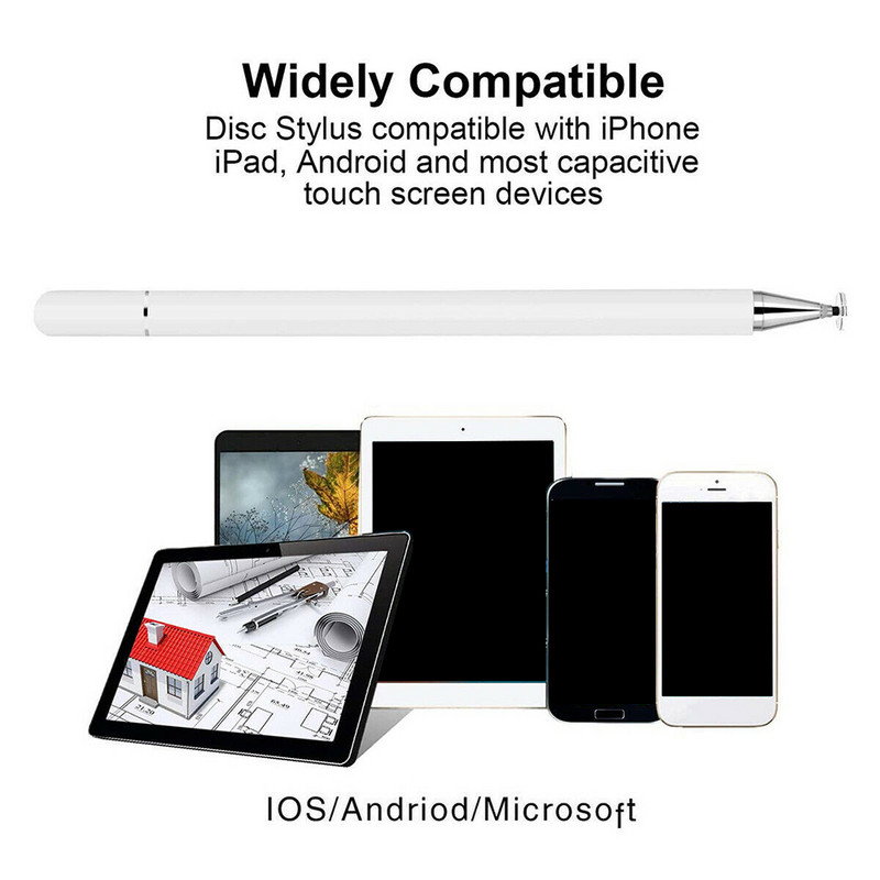 2 u 1 Univerzalna olovka za zaslon osjetljiv na dodir Pametni telefon Tablet Olovka Kapacitivna olovka Izdržljiva olovka za glatko pisanje Zamjenjivi vrh