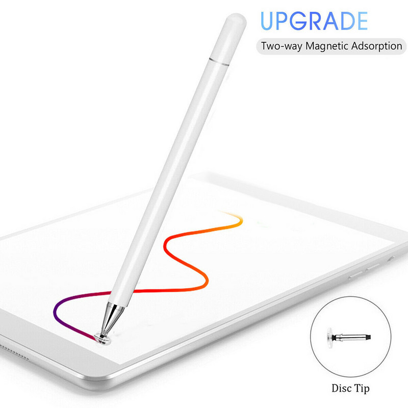 2 u 1 Univerzalna olovka za zaslon osjetljiv na dodir Pametni telefon Tablet Olovka Kapacitivna olovka Izdržljiva olovka za glatko pisanje Zamjenjivi vrh