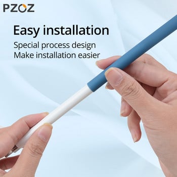 PZOZ For Apple pencil 1 κάλυμμα θήκης Universal Colorful για iPad Αντιολισθητική προστασία σιλικόνης